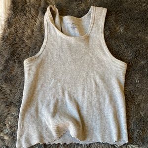 Grey cropped*** tank top